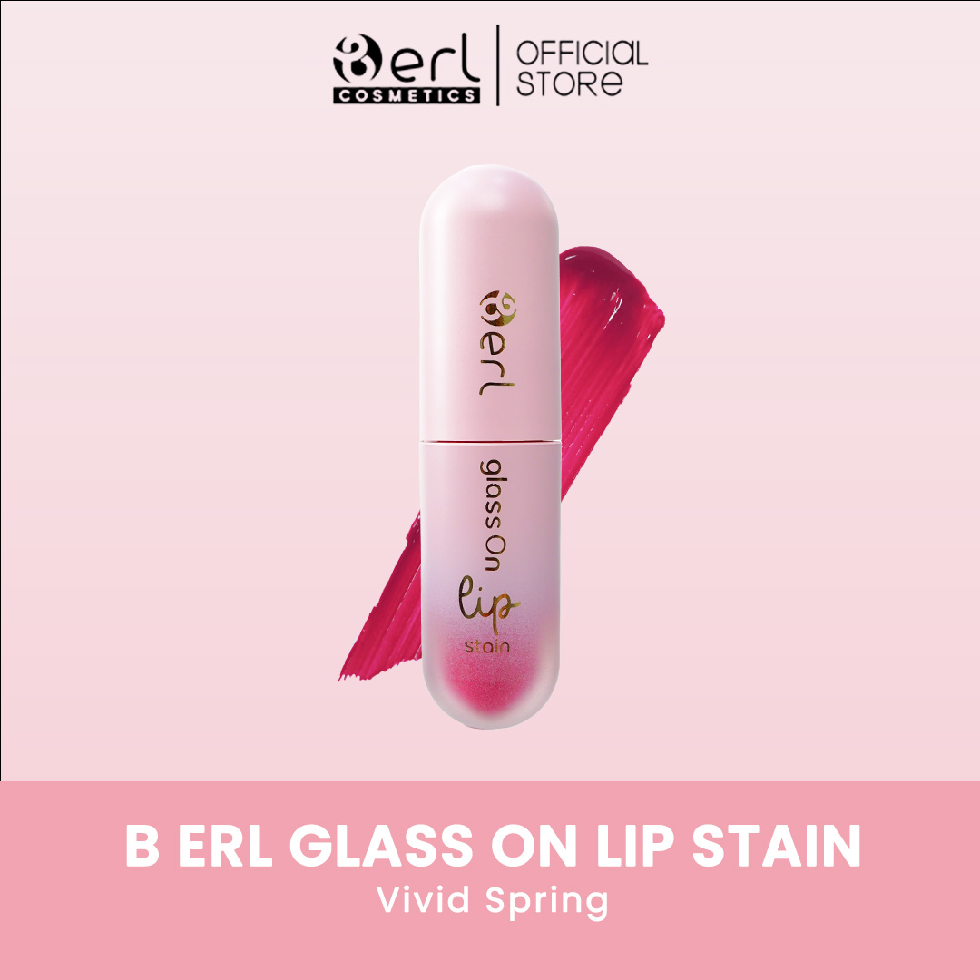 B ERL GLASS ON LIP STAIN VIVID SPRING