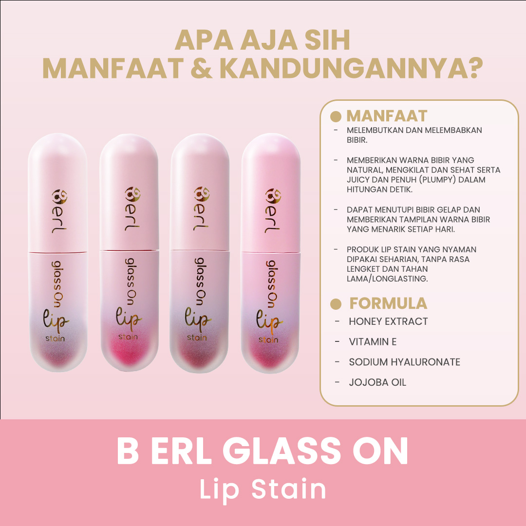 B ERL GLASS ON LIP STAIN WARM SUMMER