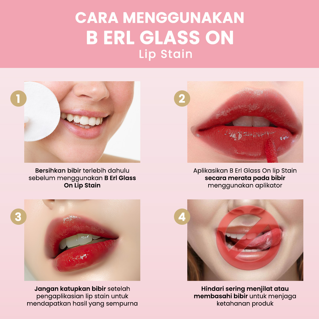 B ERL GLASS ON LIP STAIN WARM SUMMER