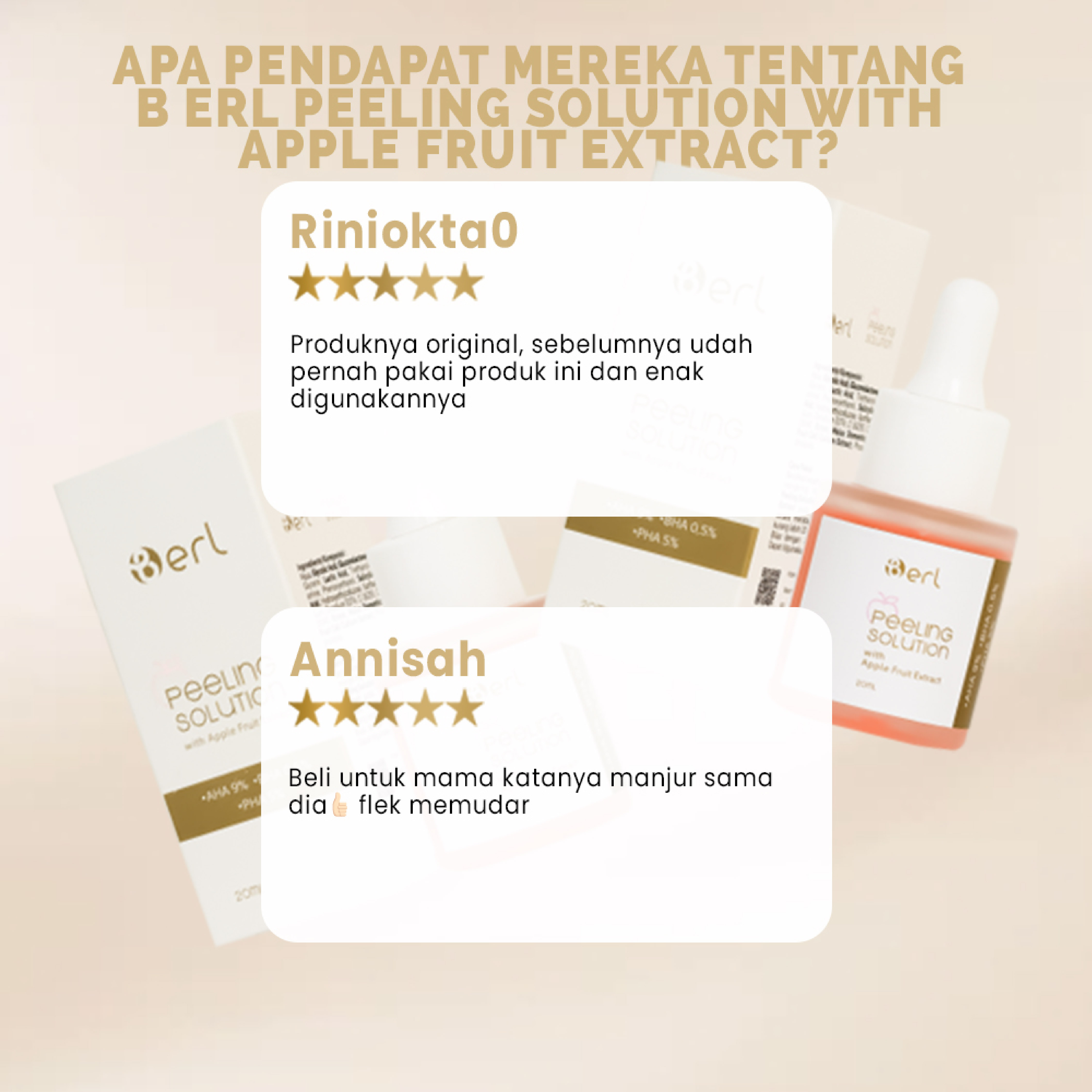 B ERL PEELING SOLUTION WITH APPLE FRUIT EXTRACT