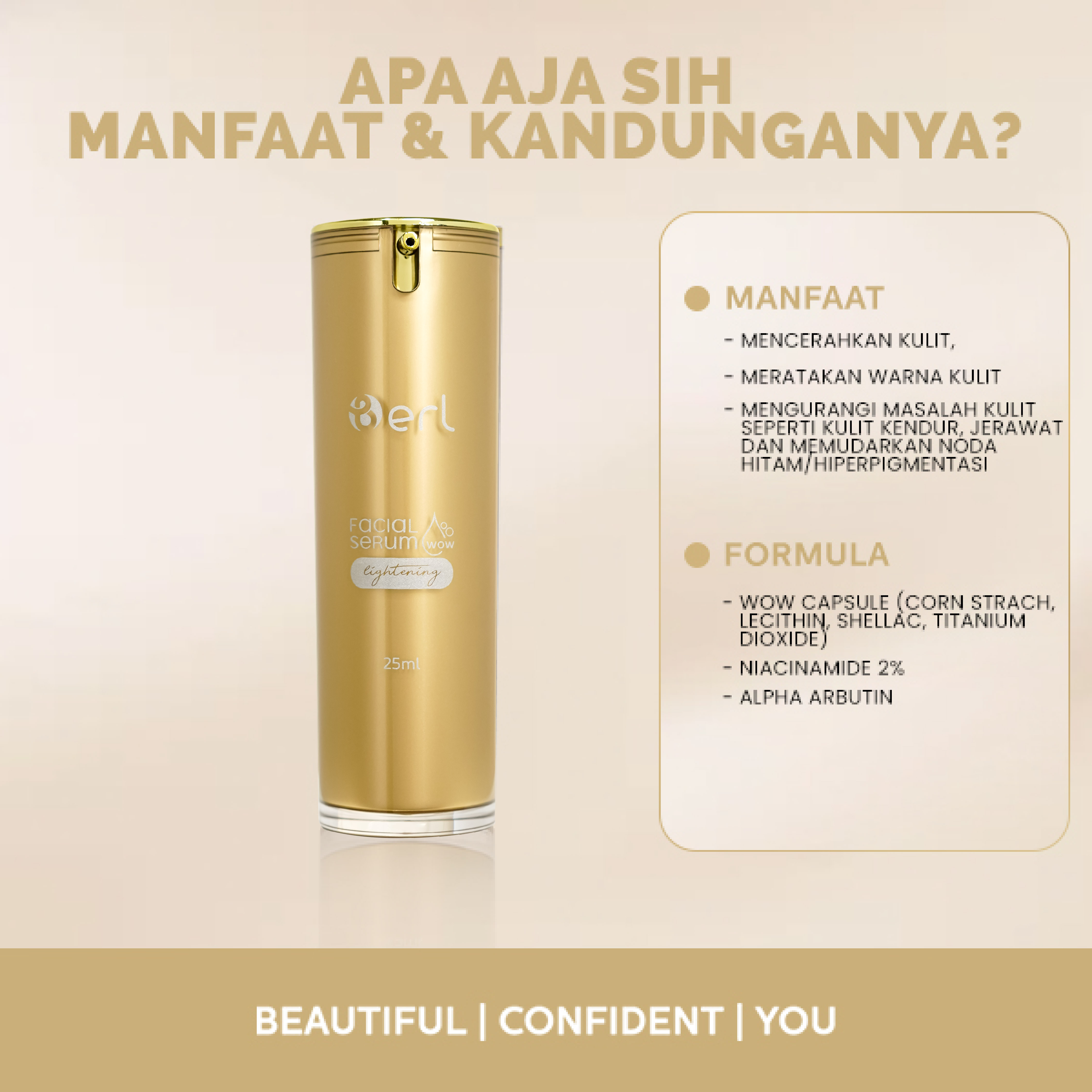 B ERL WOW LIGHTENING FACIAL SERUM
