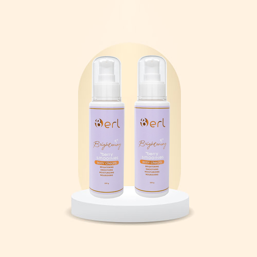 BUNDLING 2 PCS B ERL BRIGHTENING BERRY SMOOTHIES BODY CREAM